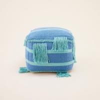 ราคา PRYNWAN เบาะนั่ง ทอมือ ตกแต่งพู่ สีน้ำเงิน-เขียว (12604965)