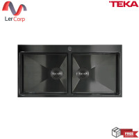 ราคา (Teka) ซิงค์ฝัง 2 หลุม TQ 2B PVD BLACK ฟรี ก๊อกน้ำเย็น (12670812)