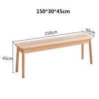 ราคา MY DOLLS HOUSE ม้านั่งไม้ รุ่นลี LEE BENCH ไม้แท้ แต่งด้วยหวายสาน สีไม้ NATURAL WOOD 150 CM. (12670984)