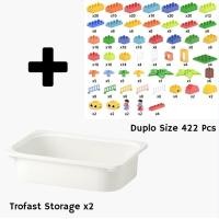 ราคา Carpenter Bee Kids Montessori โต๊ะเด็ก Multifunction Kids sensory LEGO Table with Paper Roll (FLISATฟลิแซท) Duopo 422 +Sink x2 (12675444)