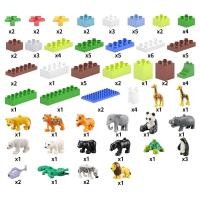 ราคา Carpenter Bee Kids Montessori โต๊ะเด็ก Multifunction Kids sensory LEGO Table with Paper Roll (FLISATฟลิแซท) Duplo size 100P Zoo (12675448)