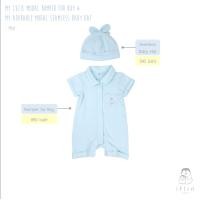 ราคา Iflin Baby - ชุดไปเที่ยว เด็กผู้ชาย ขาสั้นแขนสั้น ปกเชิ้ต - Romper for Boy - มี 2 ไซส์ (0-3M, 3-6M) ผ้ายืดModal-สีมิ้นท์ 0-3 months (12675601)