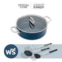 ราคา Joseph Joseph กระทะทรงลึก อลูมิเนียมเคลือบเซรามิก พร้อมฝาแก้ว ขนาด 28 ซม (หูกระทะสามารถพับได้) N45046 (12668618)