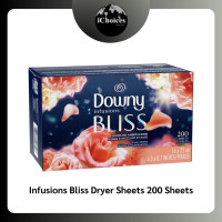 ราคา (Downy®) Infusions Bliss Dryer Sheets 105, 200 Sheets แผ่นหอมอบผ้า ดาวน์นี่ Bliss 200 Sheets (12675028)