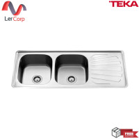 ราคา (Teka) อ่างล้างจาน พร้อมก๊อกซิงค์ รุ่น T50 2B1D ฟรี ก๊อกน้ำเย็น (12670571)