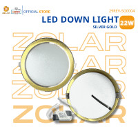 ราคา ZOLAR | ZOLAR LED DOWN LIGHT SILVER GOLD 22W รุ่น 29REV-SG0004 WARM WHITE (12669340)