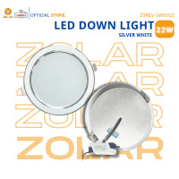ราคา ZOLAR | ZOLAR LED DOWN LIGHT SILVER WHITE 22W รุ่น 29REV-SW0002 WARM WHITE (12669345)