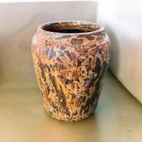 ราคา Flowerpot กระถางดินเผาทรงไหเล็ก ขนาด 20 x 24 cm. สีสนิมน้ำตาลทอง (12679851)