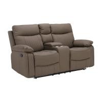 ราคา Index Living Mall โซฟา PVC ปรับระดับ 2 ที่นั่ง รุ่นจูเลียน สีน้ำตาล (12678011)