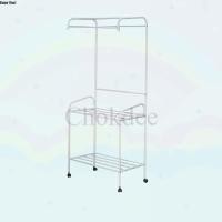 ราคา จริงใจจิปาฐะ ราวแขวนตั้งพื้น เหล็กเคลือบ รุ่น 407 ขนาด 79 x 43.5 x 182 ซม. สีขาว (12678683)