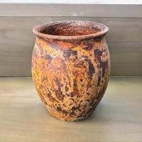 ราคา Lanna Pottery Flowerpot กระถางดินเผาทรงตรงเล็กปากบาน ขนาด 20 x 24 สีสนิมน้ำตาลทอง (12679776)