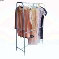 ราคา จริงใจจิปาฐะ ราวตากผ้า ราว ราวทรงเอจัมโบ้ หนาสวย ตัวใหญ่ เลือกสีได้ สีน้ำเงินBlue (12678738)