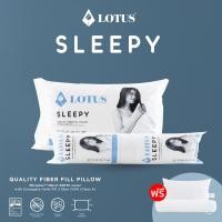 ราคา [2แถม2] LOTUS หมอนหนุน + หมอนข้าง ใยสังเคราะห์ รุ่น SLEEPY (12687347)