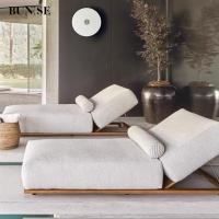 ราคา BUNISE เตียงนอนกลางแจ้งไม้สักแท้ สำหรับวิลล่า สระว่ายน้ำ สวน ระเบียง ดีไซน์หรูหรา รุ่น P61 จัดส่งฟรีทั่วไทย 3M round umbrella (12687438)