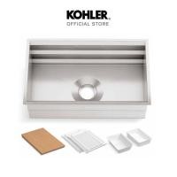 ราคา KOHLER Kitchen sink Prolific อ่างล้างจานสแตนเลส 1 หลุม รุ่นโปรลิฟิค K-5540X-C-NA Normal (12683117)