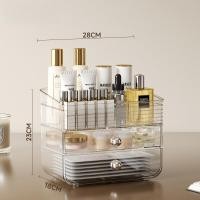 ราคา Jumper Kids ชั้นวางเครื่องสำอางค์ กล่องเก็บเครื่องสำอางค์ มีลิ้นชัก จัดระเบียบเครื่องสำอางค์ ใส่ขวดทรงสูงได้ ไม่มีฝาปิด โปร่งใส (12681889)