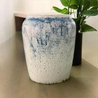 ราคา Flowerpot กระถางดินเผาทรงไหเล็ก ขนาด 20 x 24 cm. สีฟ้าคราม (12679853)