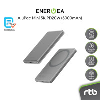 ราคา Energea AluPac 5K/10K แบตสำรองไร้สายแบบแม่เหล็ก PD20W Magnetic Wireless Power Bank Natural 5000mAh (12686357)