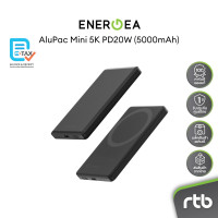 ราคา Energea AluPac 5K/10K แบตสำรองไร้สายแบบแม่เหล็ก PD20W Magnetic Wireless Power Bank Gunmetal 5000mAh (12686359)