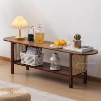 ราคา Loadingofficial-ชั้นวางทีวีไม้ไผ่สไตล์ญี่ปุ่น รุ่น 2 ชั้น สีไม้เข้ม แบบที่ 1 (12685025)