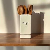 ราคา latisha.official ที่เก็บช้อนส้อมตะเกียบ เซรามิค พร้อมฐานรองน้ำ CS-01 CS-01 C (12676110)