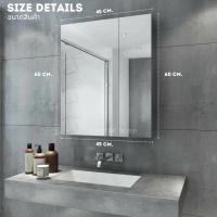 ราคา Cayman Home กระจกเงาทรงเหลี่ยม กระจกแต่งตัว กระจกแต่งหน้า กระจกบานใหญ่ กระจกไร้ขอบ ขนาด 45x60 80x60 45x60 (12677359)