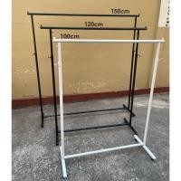 ราคา จริงใจจิปาฐะ ราววินเทจ ราวแขวนผ้า แบบลูกปืน โชว์เสื้อ หัวลูกปืน สีขาว/สีดำ เหล็กกลมหนา 1เมตร,1.2เมตร 1.5เมตร เงินSliver,ราวลูกปืน120CM (12678834)