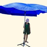 ราคา จริงใจจิปาฐะ ร่มสนาม ขนาด60นิ้ว ทรงสี่เหลี่ยม ผ้าหนา ผ้าร่ม มีชายระบายพลิ้ว รัศมี2เมตร ขาร่มถอดได้ สีน้ำเงินblue (12679023)