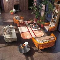 ราคา BUNISE ชุดโซฟากลางแจ้งวัสดุหวายทอ สไตล์นอร์ดิก สำหรับวิลล่า สวน ระเบียง กันฝนกันแดด รุ่น P67 จัดส่งฟรีทั่วไทย Set B (12687295)