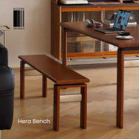ราคา Mitten Studio Hera Bench ม้านั่งไม้แท้ ดีไซน์โดดเด่นด้วย Stainless Steel bar Classic Danish (12691289)