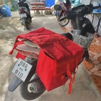 ราคา Kullasap กระเป๋าส่งพัสดุ ไซส์ M ผ้าเคลือบพีวีซี รุ่นราคาประหยัด MPVC แดง (12699887)