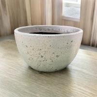 ราคา Flowerpot กระถางดินเผาทรงถ้วย ขนาด 32 x 17 cm. สีขาวเก่า (12696985)