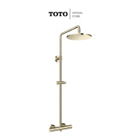ราคา TOTO TBW07404T ก๊อกผสมสำหรับยืนอาบน้ำ แบบปรับอุณหภูมิคงที่ พร้อมฝักบัวก้านแข็ง รุ่น G Selection Polished French Gold (12695900)