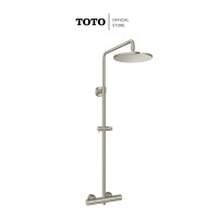 ราคา TOTO TBW07404T ก๊อกผสมสำหรับยืนอาบน้ำ แบบปรับอุณหภูมิคงที่ พร้อมฝักบัวก้านแข็ง รุ่น G Selection สี Brushed Nickel (12695901)