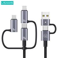 ราคา USAMS สายชาร์จ รุ่น SJ737 6in1 240W Aluminum Alloy Super Fast Charging & Data Cable 1.2 M - Sufeng Series (12696714)