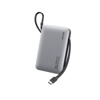 ราคา USAMS พาวเวอร์ แบงค์ รุ่น CD228 10000mAh Digital Display With Type-C+Lightning Cables สีเงิน (12693859)