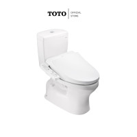 ราคา TOTO CST340UW1R1 สุขภัณฑ์สองชิ้น พร้อมฝารองนั่ง WASHLET รุ่น TCF23710ATH สีขาว (12694108)