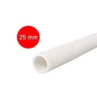 ราคา Anzens ท่ออ่อน ท่อลูกฟูก ท่อร้อยสายไฟ สายแลน PVC สีขาว ขนาด 16/20/25/32 มม. คุณภาพดี แบ่งขาย25 มิลลิเมตร (12695408)