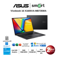 ราคา ASUS Vivobook 16 X1605VA-MB735WA i7-13620H/16GB/512GB/16.0"/Win11+Office (Indie Black) (12690411)