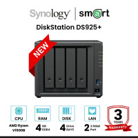ราคา Synology DiskStation DS925+ 4-Bay NAS + 4 x Synology HDD 4TB/6TB/8TB/12TB/16TB No HDD (12691749)