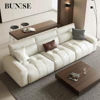 ราคา BUNISE BU0041 โซฟาหนังเทียมกันรอยขีดข่วน - 2-3 ที่นั่ง ดีไซน์โมเดิร์น ทนทาน เหมาะสำหรับบ้านที่มีแมว 370CM (12694952)