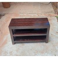 ราคา แพร่ไม้งาม ชั้นวางรองเท้าไม้สัก ทำจากไม้สักแท้ แบบ3ชั้น ขนาด 30x80x49cm กยส สี โอ๊ค (12698122)
