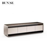 ราคา BUNISE BG1208 ตู้วางทีวีสแตนเลสหรูหรา สไตล์อิตาลี - ตู้เก็บของอเนกประสงค์ ขนาด 180-200 ซม. Wood grain 180cm (12701948)