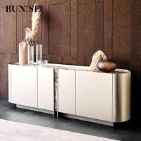 ราคา BUNISE BG1214 ตู้ไซด์บอร์ดหรูหรา ลายหินอ่อนสไตล์อิตาลี - ตู้เก็บของอเนกประสงค์, ชั้นวางทีวี, ขนาด 140-180 ซม. 200cm (12702327)