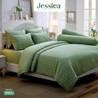ราคา Jessica เครื่องนอน ลายขายดี Tencel 500 เส้นด้าย T851 ผ้าปู 3.5 ฟุต ไม่นวม (12424753)