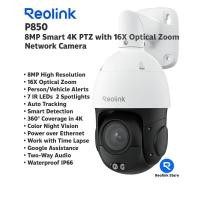 ราคา Reolink P850 กล้องวงจรปิดสปีดโดม 8MP Smart 4K PTZ 16X Optical Zoom with Auto Tracking (12658473)
