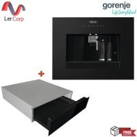 ราคา (Gorenje) เครื่องชงกาแฟ CM4G8BG + ลิ้นชักอุ่นอาหาร WD1410BG กระจกดำ (12703314)