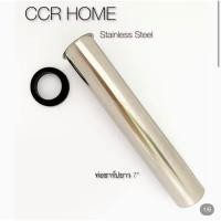 ราคา CCR HOME CCR ท่อชาร์ป ท่อน้ำทิ้งอ่างล้างหน้า ยาว 7 นิ้ว พร้อมยางประเก็นกันการรั่วซึม ท่อชาร์ป 7 นิ้ว (12703585)