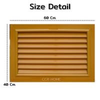 ราคา CCR HOME CCR จั่วระบายอากาศ ABS สีสัก จั่วระบายอากาศเกรดA บานเดี่ยว จั่วระบายอากาศลมสีสัก 1 ชิ้น (12703708)