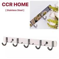 ราคา CCR HOME Ch5 ตะขอแขวนของ ตะขอแขวนผ้า ตะขอสแตนเลส 5 ขอยาว35cm Normal (12703581)